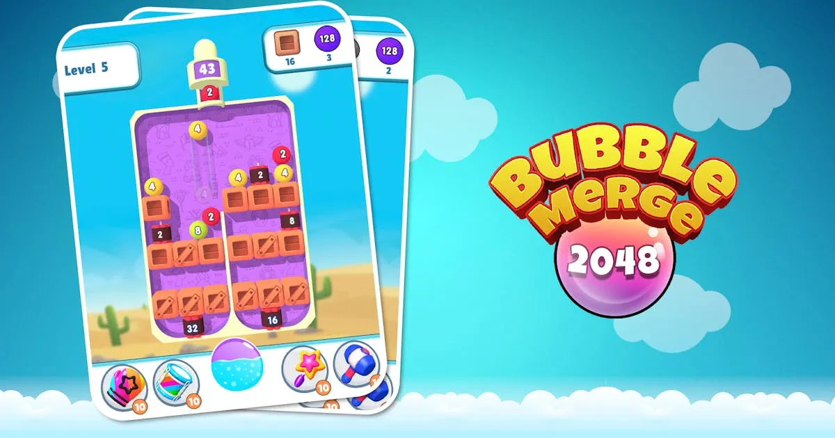 Bubble Merge 2048