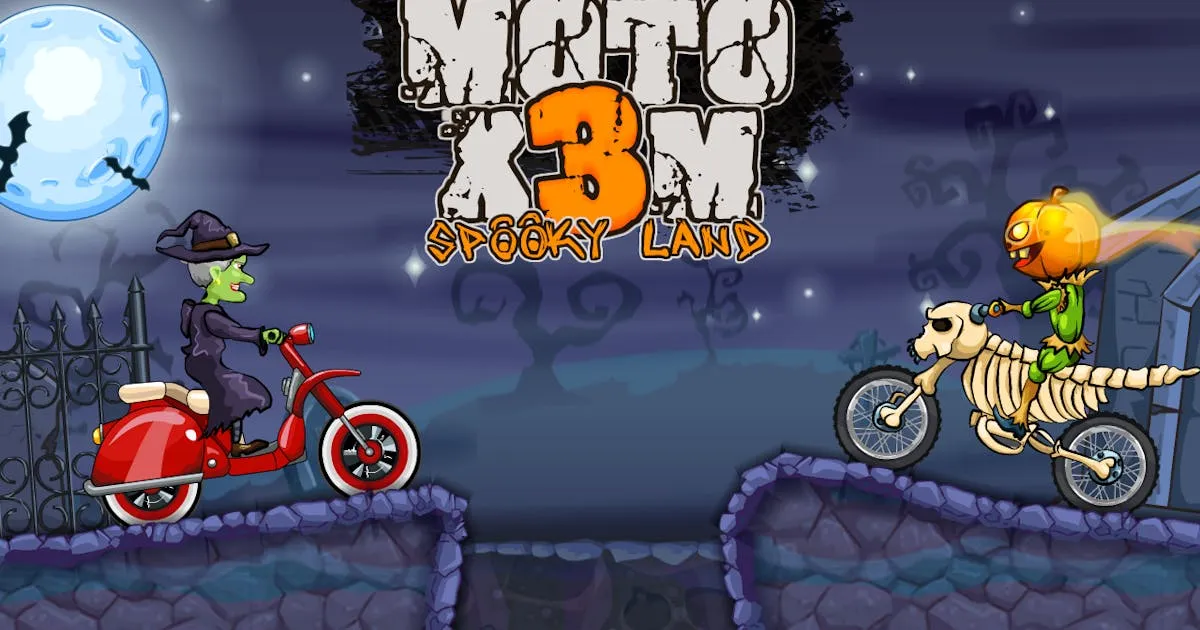 Moto X3M 6: Spooky Land