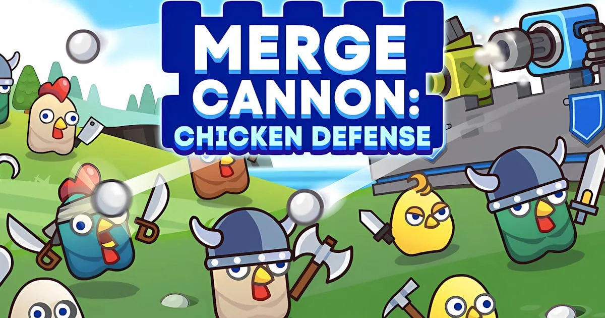 Merge Cannon: Chicken Defense