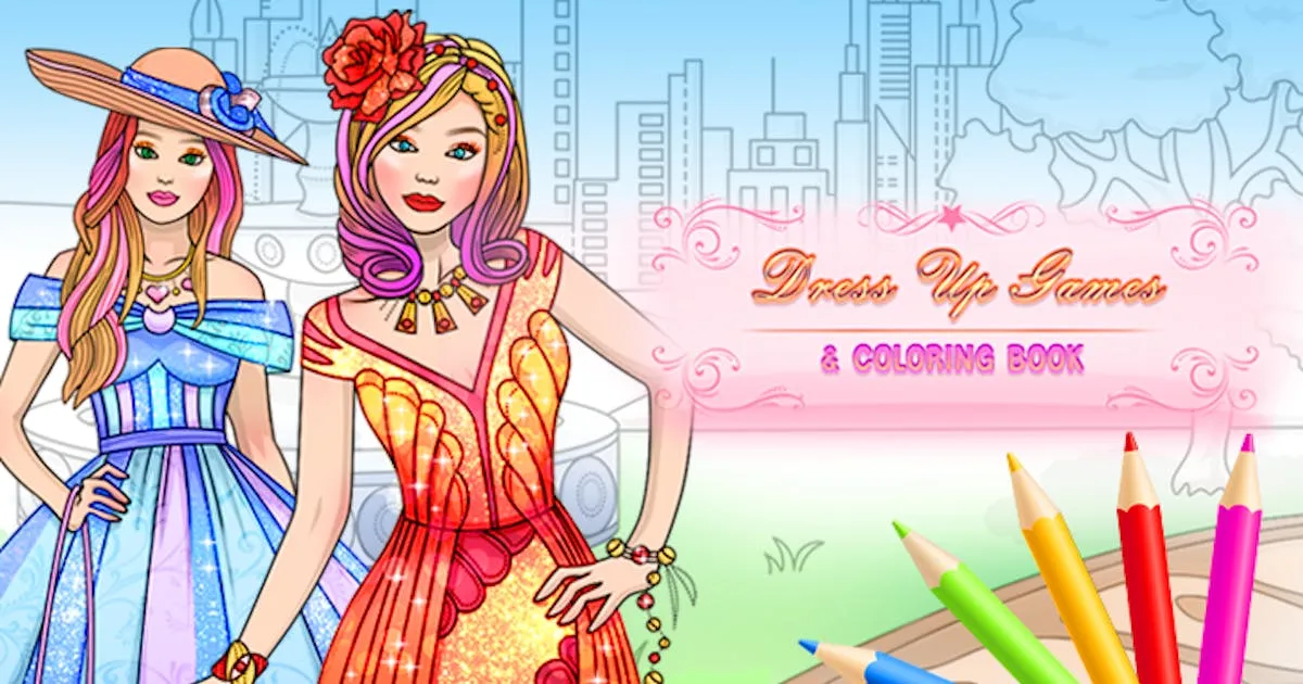 Dress Up Games & Coloring Book