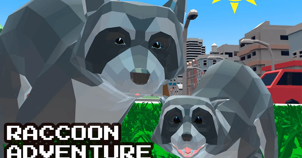 Raccoon Adventure: City Simulator 3D