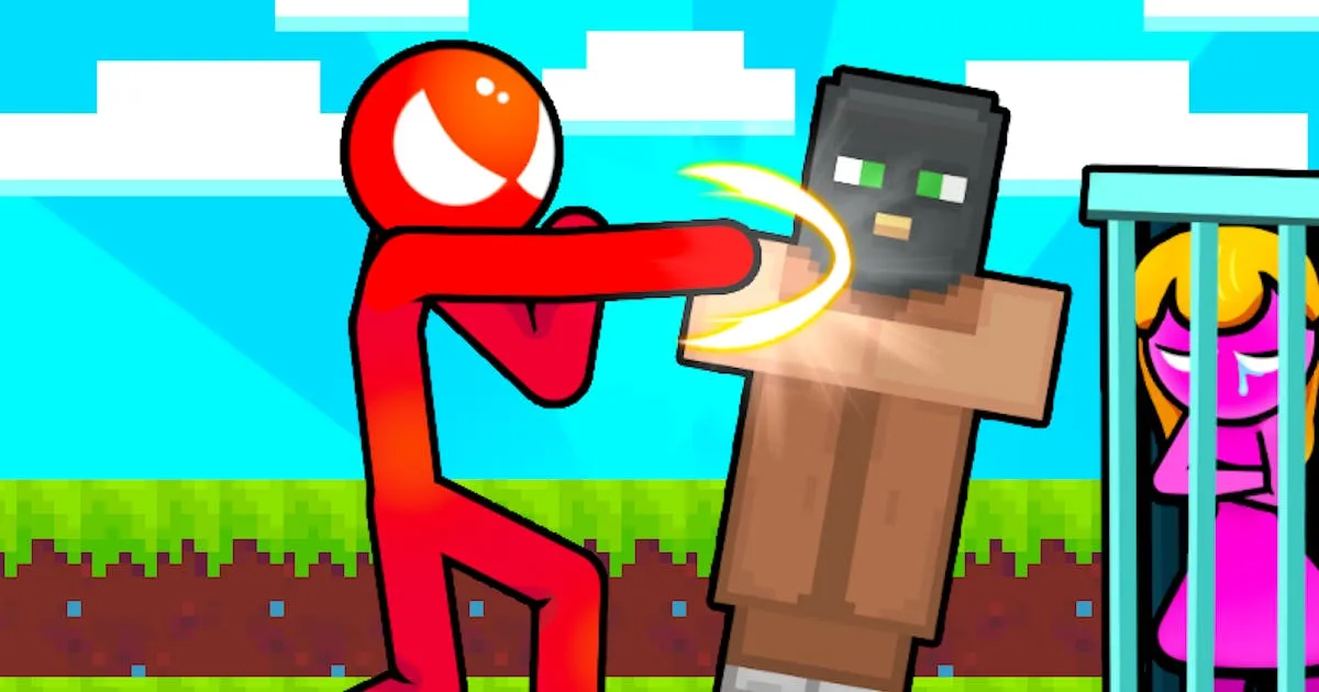 Stickman vs Villager: Save the Girl